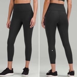Lululemon NWOT Wunder Train High-Rise Tight with Pockets 25" Black 0 W5EPSS